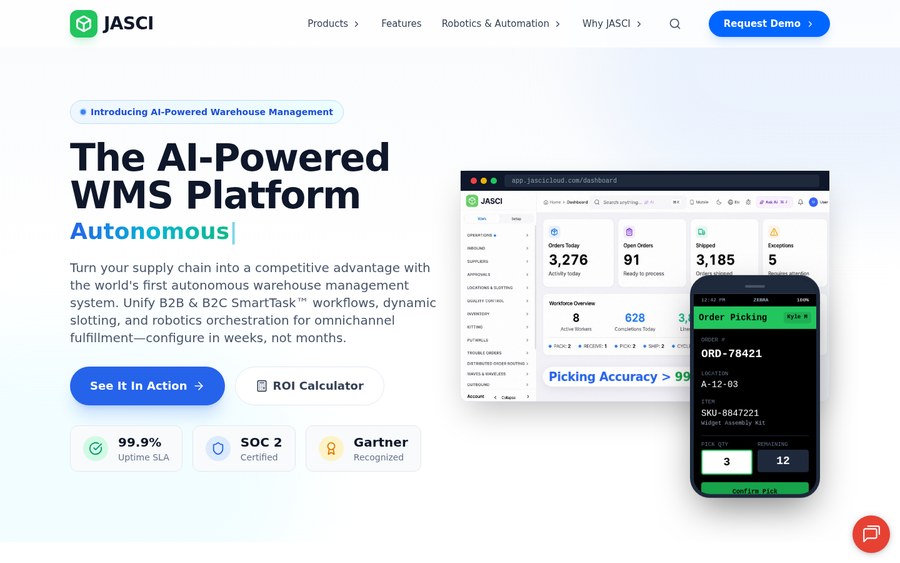 JASCI Cloud homepage screenshot